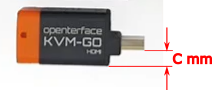 KVM-GO HDMI dimension C